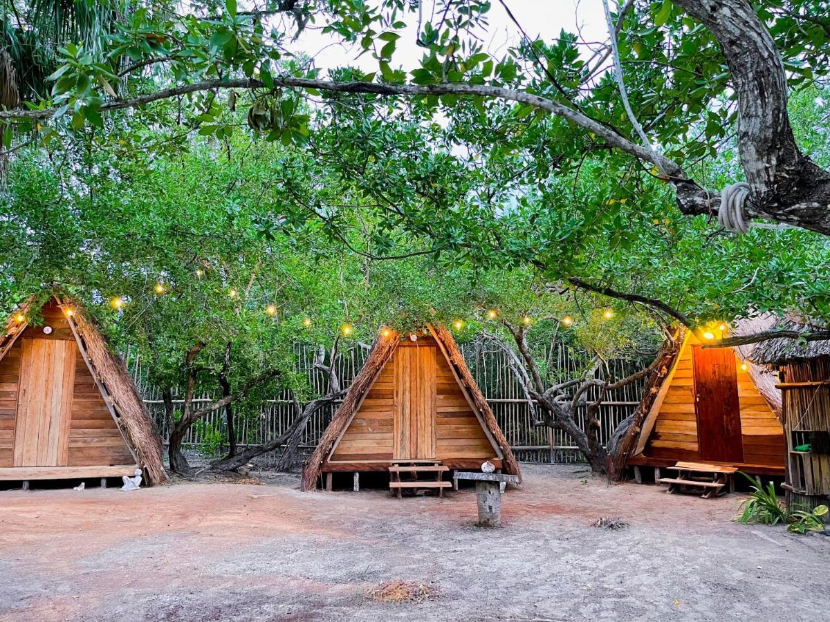 La Aldea Holbox Cabanas Y Camping Ilha Holbox Exterior foto