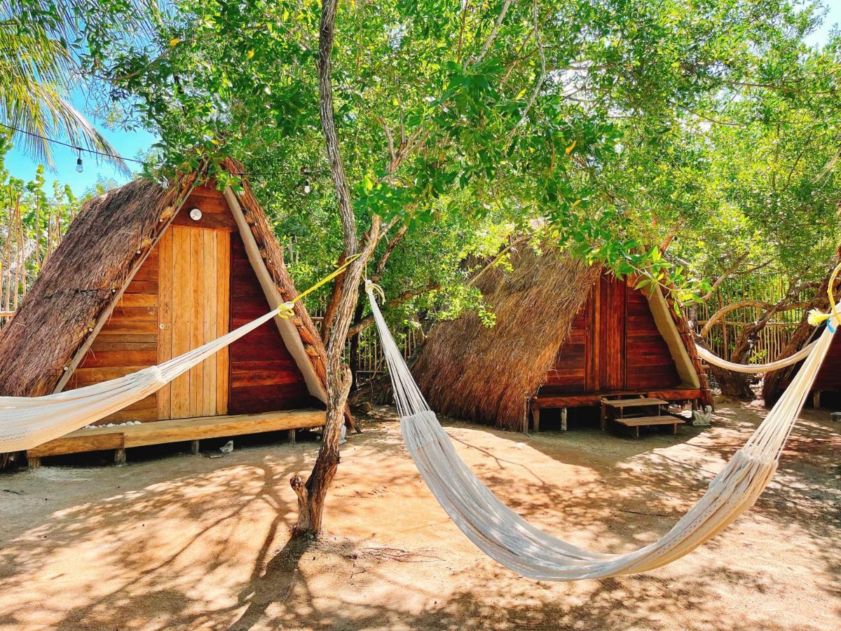 La Aldea Holbox Cabanas Y Camping Ilha Holbox Exterior foto